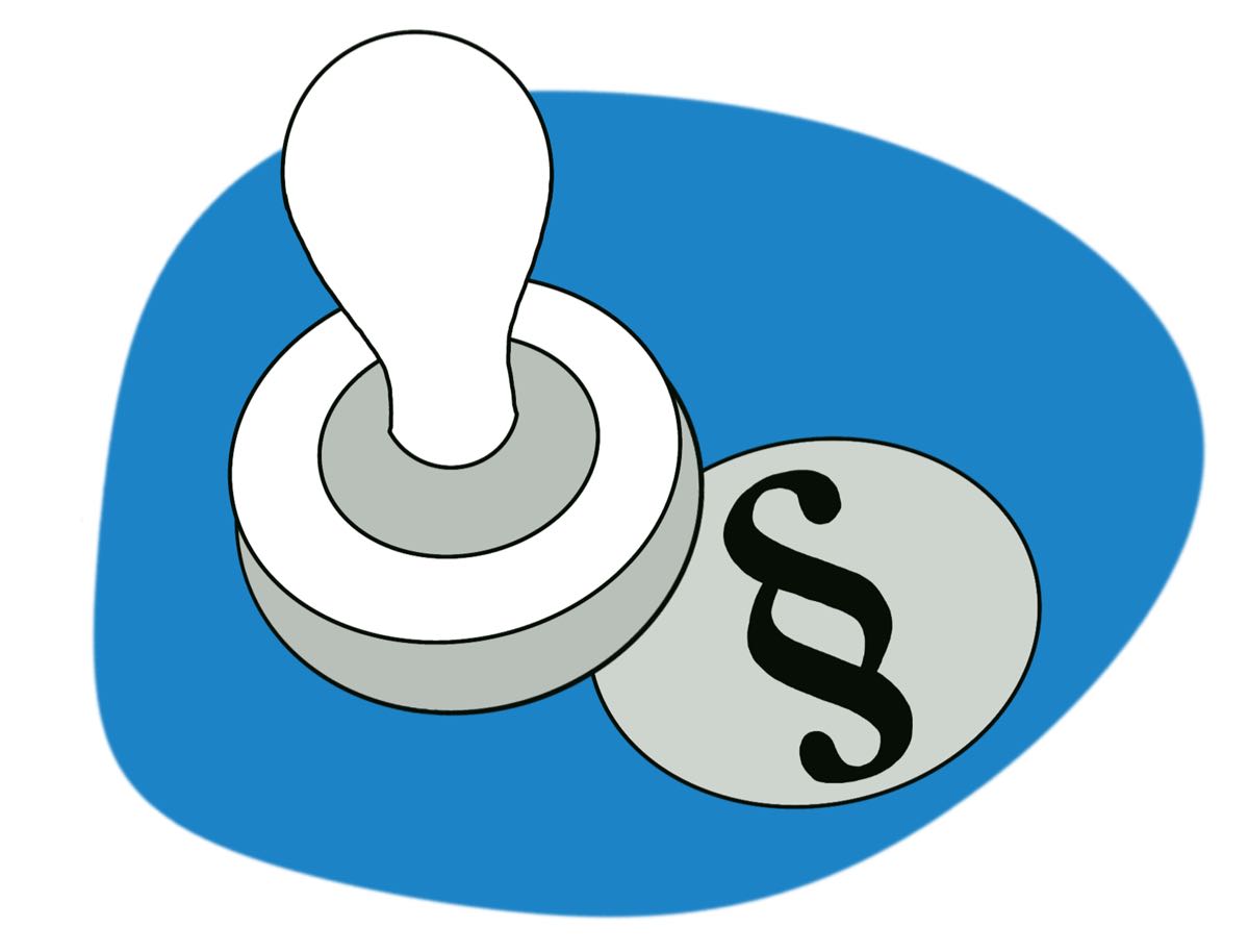 Bild: Stempel Paragraf
