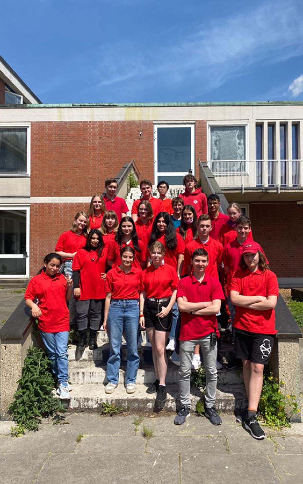 Bild: Schülerinnen und Schüler des Schulsanitätsdienstes im Schuljahr 2022/2023