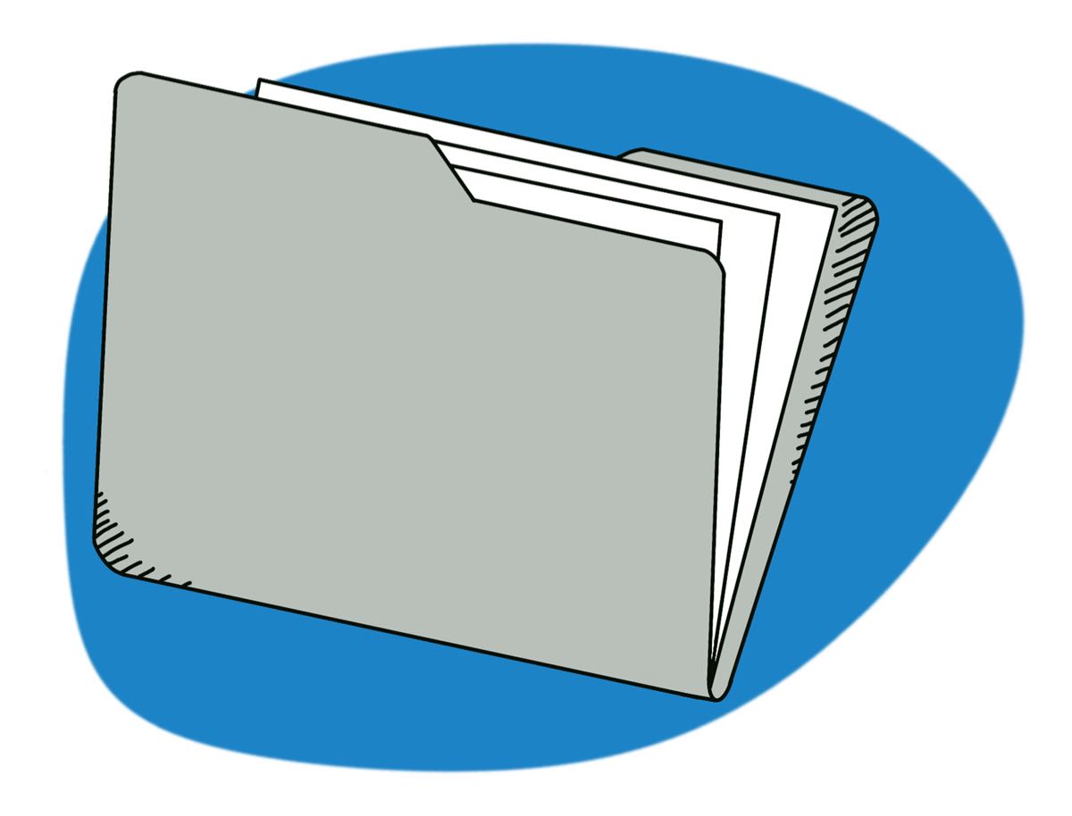 Bild: Illustration einer Akte