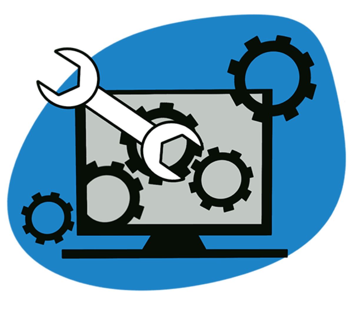 Bild: Computer mit IT-Programm
