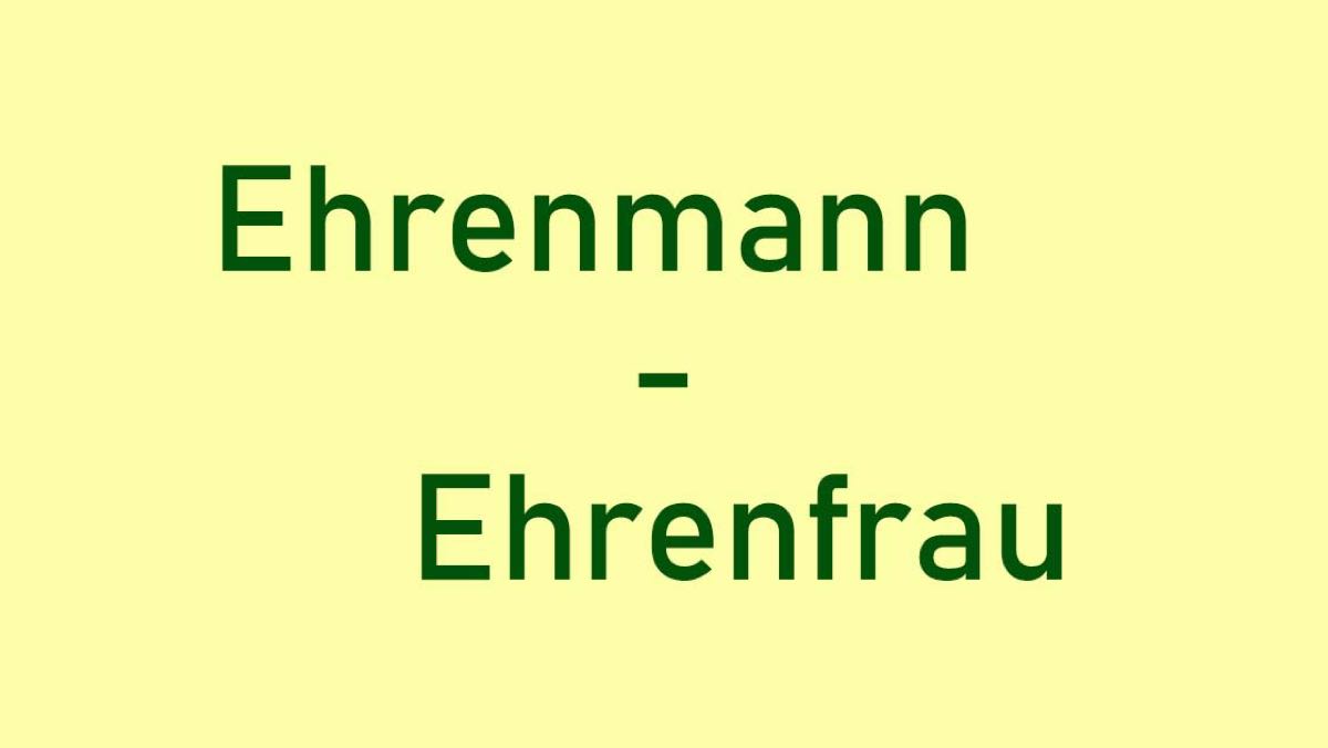 Ehrenmann / Ehrenfrau